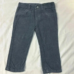 Dark Gray toddler corduroy adjustable pants.  Size 18 months